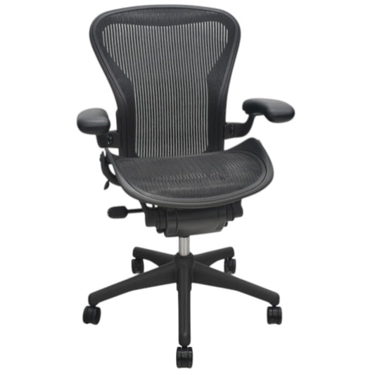 【中古】ハーマンミラー　アーロンチェア　Bサイズ　フル装備　2025071908【中古オフィス家具】