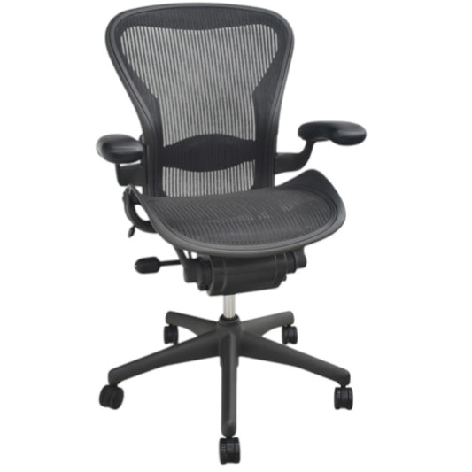 【中古】ハーマンミラー　アーロンチェア　スタンダード　Ｂサイズ　ランバーサポート　2025071909【中古オフィス家具】