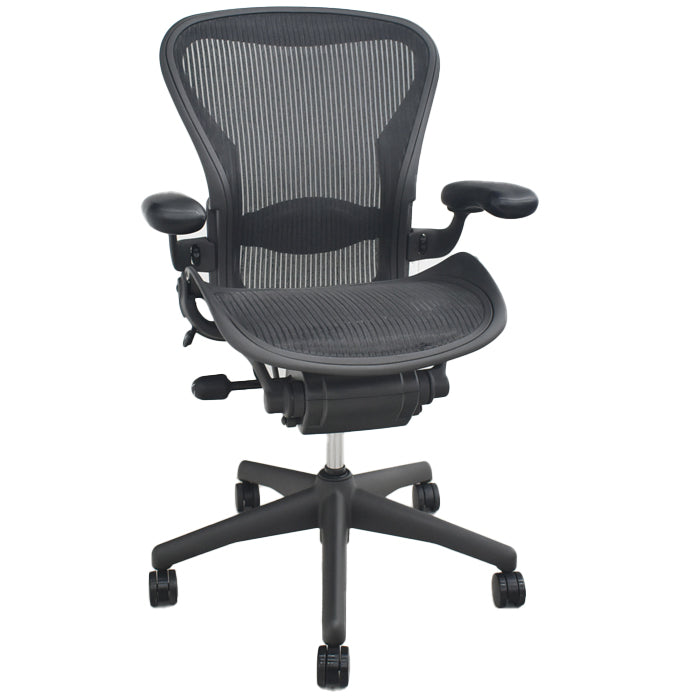 【中古】ハーマンミラー　アーロンチェア　Bサイズ　フル装備　ランバーサポート　2025072204【中古オフィス家具】