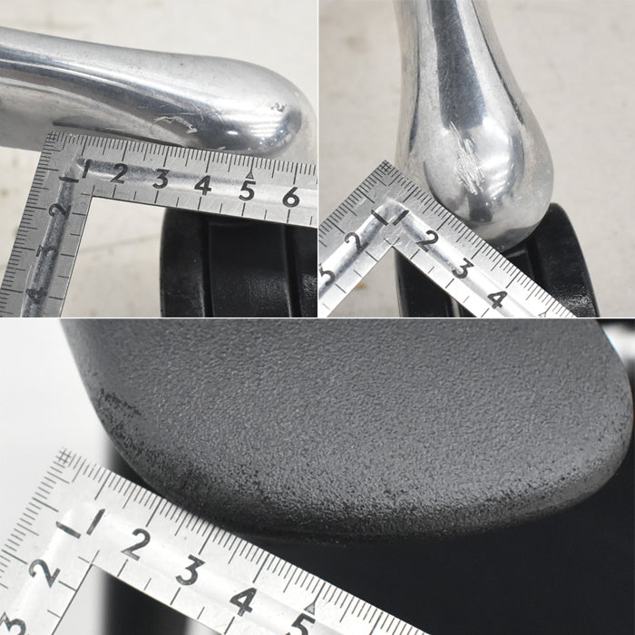 【中古】オカムラ　コンテッサ　可動肘　ランバーサポート　ポリッシュ　革張り　2025073002【中古オフィス家具】