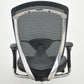 【中古】オカムラ　コンテッサ　可動肘　ランバーサポート　ポリッシュ　革張り　2025073003【中古オフィス家具】
