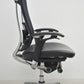 【中古】オカムラ　コンテッサ　可動肘　ランバーサポート　ポリッシュ　革張り　2025073004【中古オフィス家具】