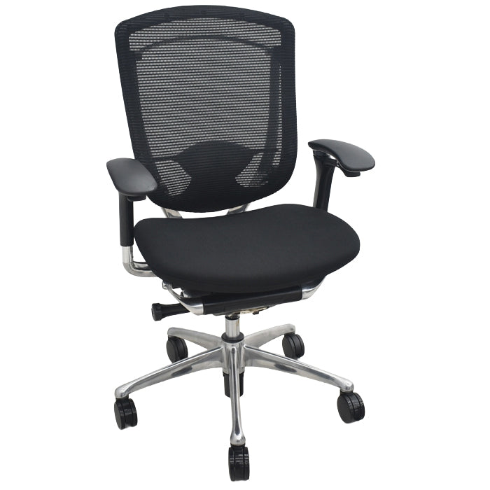 【中古】オカムラ　コンテッサ　可動肘　ランバーサポート　ポリッシュ　2025073005【中古オフィス家具】
