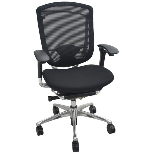【中古】オカムラ　コンテッサ　可動肘　ランバーサポート　ポリッシュ　2025073005【中古オフィス家具】