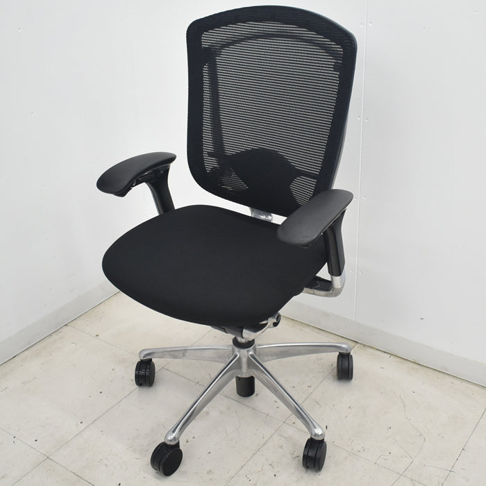 【中古】オカムラ　コンテッサ　可動肘　ランバーサポート　ポリッシュ　2025073006【中古オフィス家具】