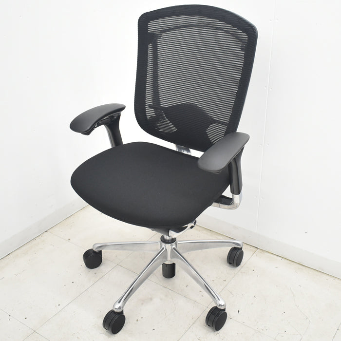 【中古】オカムラ　コンテッサ　可動肘　ランバーサポート　ポリッシュ　2025073007【中古オフィス家具】