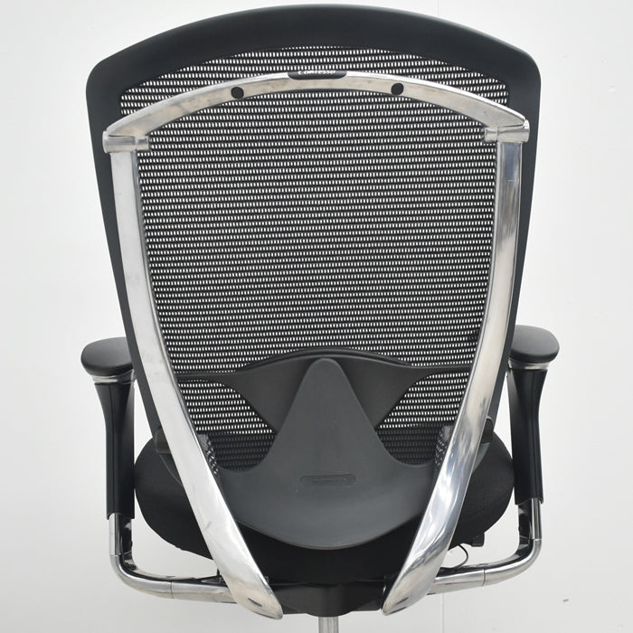 【中古】オカムラ　コンテッサ　可動肘　ランバーサポート　ポリッシュ　2025073007【中古オフィス家具】