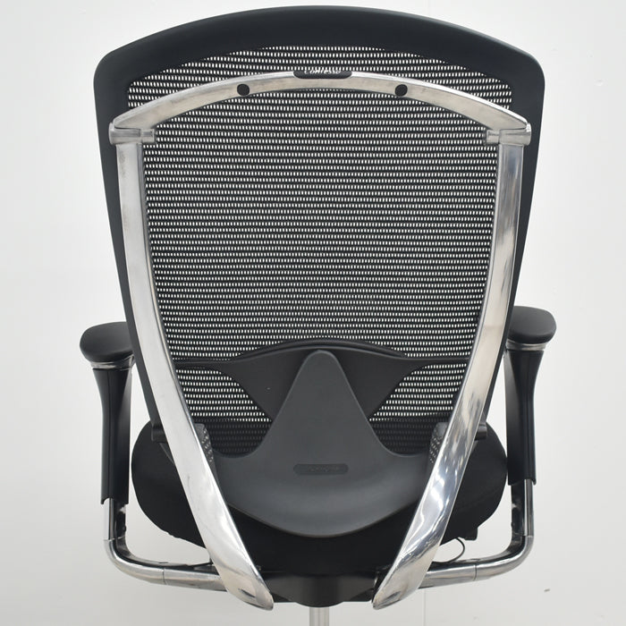 【中古】オカムラ　コンテッサ　可動肘　ランバーサポート　ポリッシュ　2025073101【中古オフィス家具】