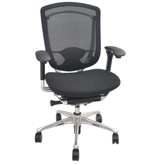 【中古】オカムラ　コンテッサ　可動肘　ランバーサポート　ポリッシュ　2025073101【中古オフィス家具】