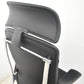 【中古】オカムラ　コンテッサ　大型ヘッドレスト　可動肘　アルミポリッシュ　革張り　2025073103【中古オフィス家具】