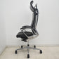 【中古】オカムラ　デューク　エクストラハイバック　可動ヘッドレスト　固定肘　アルミポリッシュ　ランバーサポート　革張り　2025073104【中古オフィス家具】