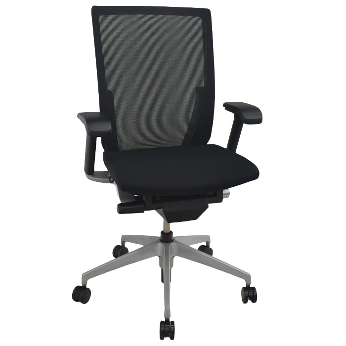 【中古】イトーキ　ヴェント　ハイバック　可動肘　シルバー脚　2025073106【中古オフィス家具】