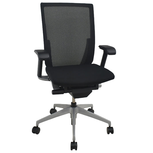 【中古】イトーキ　ヴェント　ハイバック　可動肘　シルバー脚　2025073106【中古オフィス家具】