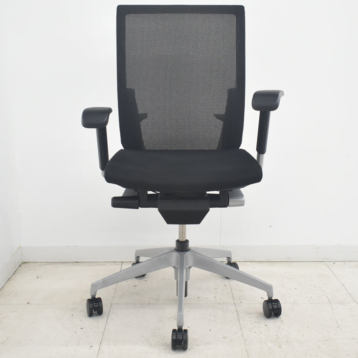 【中古】イトーキ　ヴェント　ハイバック　可動肘　オートマチックランバーテンション　シルバー脚　2025080101【中古オフィス家具】