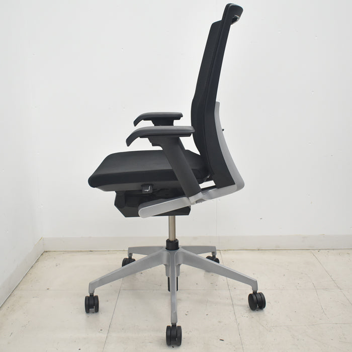 【中古】イトーキ　ヴェント　ハイバック　可動肘　オートマチックランバーテンション　シルバー脚　2025080101【中古オフィス家具】