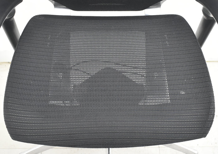 【中古】オカムラ　バロン　ハイバック　可動肘　ポリッシュ　2025080205【中古オフィス家具】