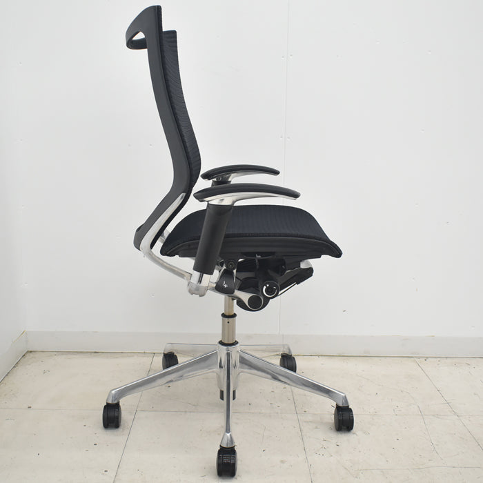 【中古】オカムラ　バロン　ハイバック　可動肘　ポリッシュ　2025080205【中古オフィス家具】