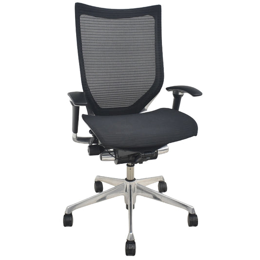【中古】オカムラ　バロン　ハイバック　可動肘　ポリッシュ　2025080205【中古オフィス家具】
