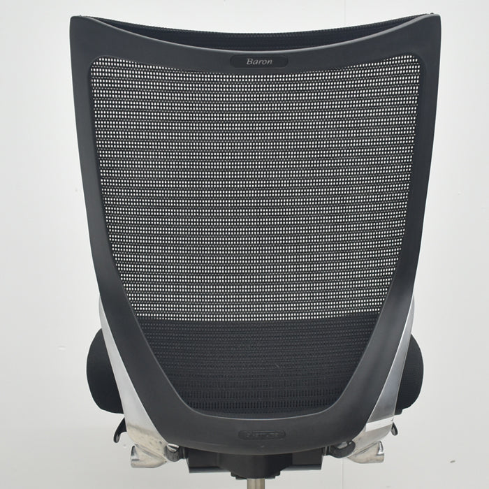 【中古】オカムラ　バロン　ローバック　肘なし　ポリッシュ　2025080207【中古オフィス家具】