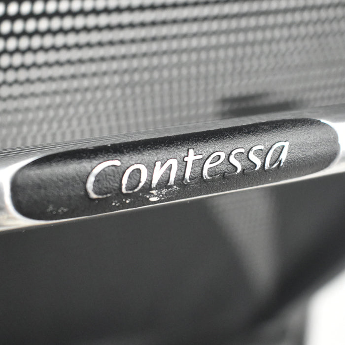 【中古】オカムラ　コンテッサ　可動肘　ランバーサポート　ポリッシュ　2025080506【中古オフィス家具】