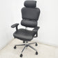 【中古】エルゴヒューマン　ベーシック　可動肘　ヘッドレスト　ポリッシュ　革張り　2025080801【中古オフィス家具】