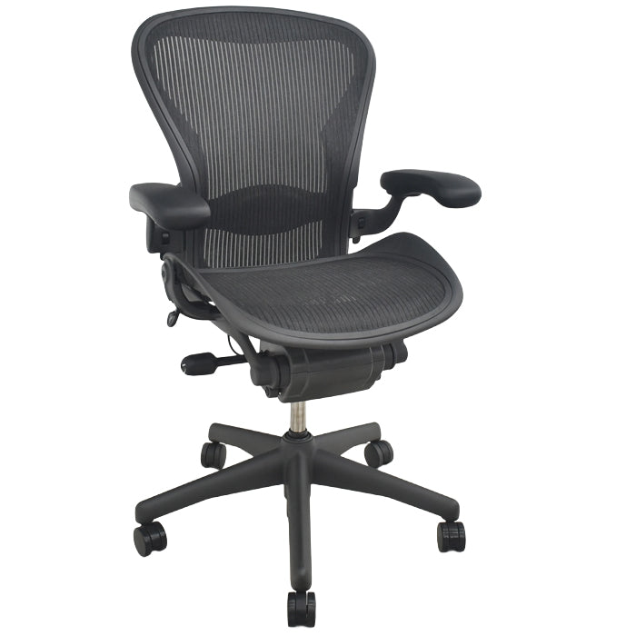 【中古】ハーマンミラー アーロンチェア　Bサイズ　フル装備　ランバーサポート　2025081604【中古オフィス家具】