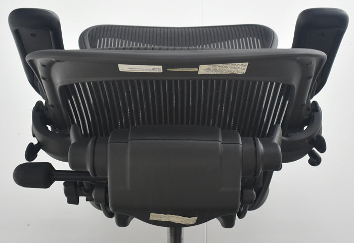 【中古】ハーマンミラー　アーロンチェア　Bサイズ　フル装備　ポスチャーフィット　肘レバータイプ　2025081606【中古オフィス家具】