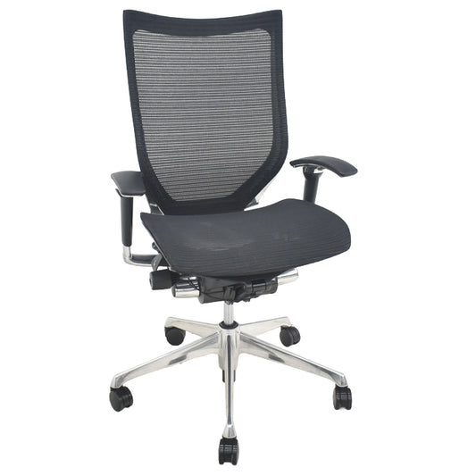 【中古】オカムラ　バロン　ハイバック　可動肘　ポリッシュ　2019年製　2025082102【中古オフィス家具】