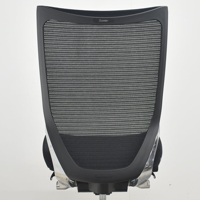 【中古】オカムラ　バロン　ハイバック　ポリッシュ　2019年製　肘なし　2025082103【中古オフィス家具】