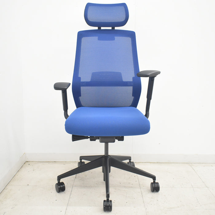 【中古】ウチダ　セレッツァ　ヘッドレスト・可動肘付　ランバーサポート　2018年製　2025082802【中古オフィス家具】