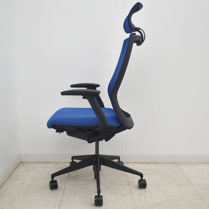 【中古】ウチダ　セレッツァ　ヘッドレスト・可動肘付　ランバーサポート　2018年製　2025082802【中古オフィス家具】