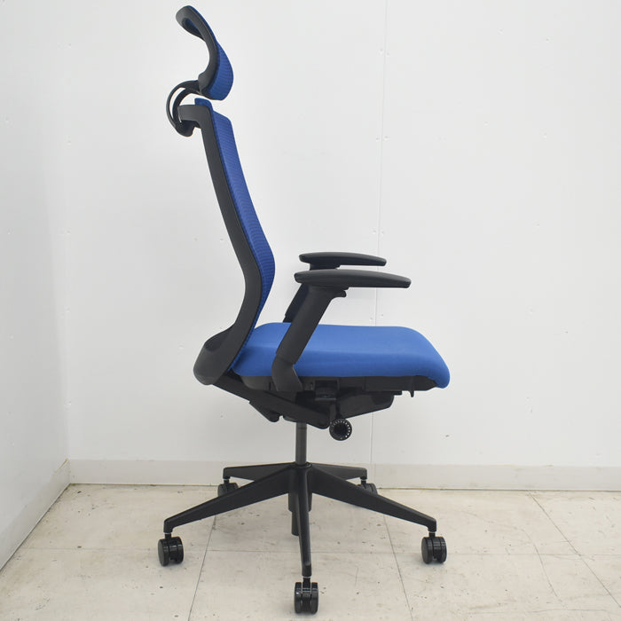 【中古】ウチダ　セレッツァ　ヘッドレスト・可動肘付　ランバーサポート　2018年製　2025082802【中古オフィス家具】