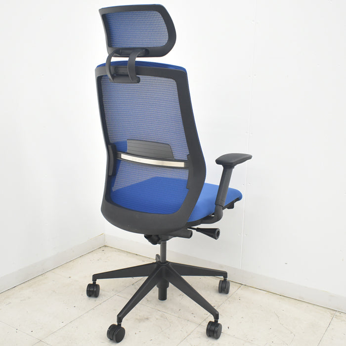 【中古】ウチダ　セレッツァ　ヘッドレスト・可動肘付　ランバーサポート　2018年製　2025082802【中古オフィス家具】