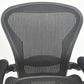 【中古】ハーマンミラー　アーロンチェア　Bサイズ　可動肘　ランバーサポート　2025082803【中古オフィス家具】
