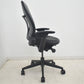 【中古】スチールケース　リープＶ２　可動肘　革張り　2025090103【中古オフィス家具】