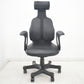 【中古】デュオレスト　CHAIRMAN　ハイバック　ヘッドレスト　固定肘　革張り　2025090105【中古オフィス家具】