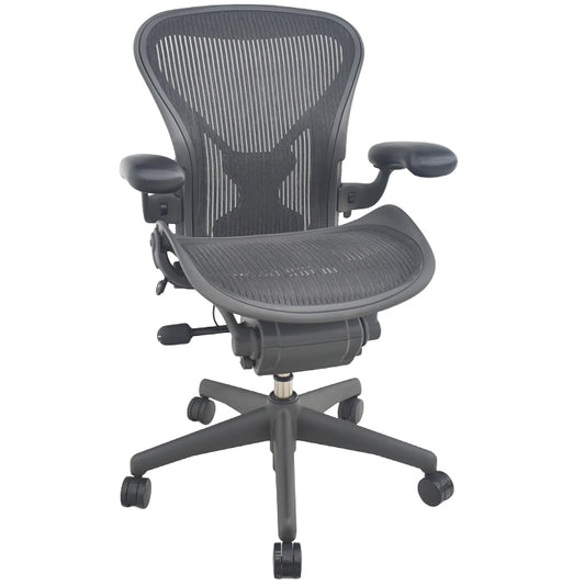 【中古】ハーマンミラー　アーロンチェア　Aサイズ　フル装備　ポスチャーフィット　2025090201【中古オフィス家具】
