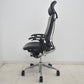 【中古】オカムラ　コンテッサ　大型ヘッドレスト　可動肘　アルミポリッシュ　革張り　2025090206【中古オフィス家具】