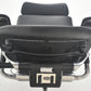 【中古】オカムラ　コンテッサ　大型ヘッドレスト　可動肘　アルミポリッシュ　革張り　2025090207【中古オフィス家具】