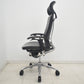 【中古】オカムラ　コンテッサ　大型ヘッドレスト　可動肘　アルミポリッシュ　革張り　2025090302【中古オフィス家具】