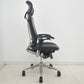 【中古】オカムラ　コンテッサ　大型ヘッドレスト　可動肘　アルミポリッシュ　革張り　2025090304【中古オフィス家具】