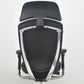 【中古】オカムラ　コンテッサ　大型ヘッドレスト　可動肘　アルミポリッシュ　革張り　2025090305【中古オフィス家具】