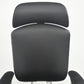【中古】オカムラ　コンテッサ　大型ヘッドレスト　可動肘　アルミポリッシュ　革張り　2025090307【中古オフィス家具】