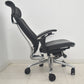 【中古】オカムラ　コンテッサ　大型ヘッドレスト　可動肘　アルミポリッシュ　革張り　2025090401【中古オフィス家具】