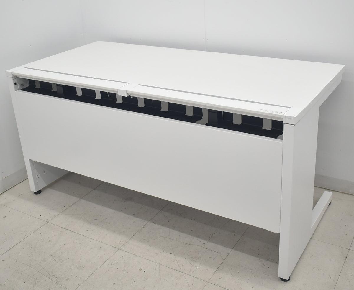 【中古】コクヨ　iSシリーズ　平デスク　引き出し付　W1500　2025090902【中古オフィス家具】