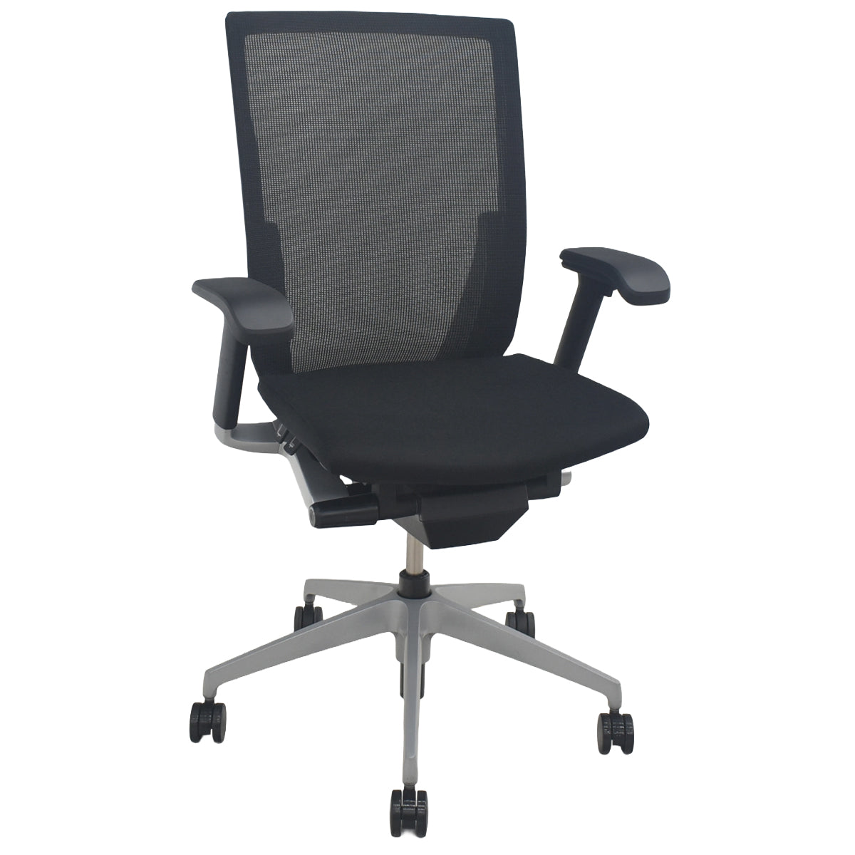 【中古】イトーキ　ヴェント　ハイバック　可動肘　シルバー脚　2025090904【中古オフィス家具】