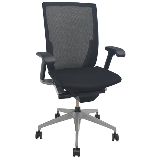 【中古】イトーキ　ヴェント　ハイバック　可動肘　シルバー脚　2025090904【中古オフィス家具】