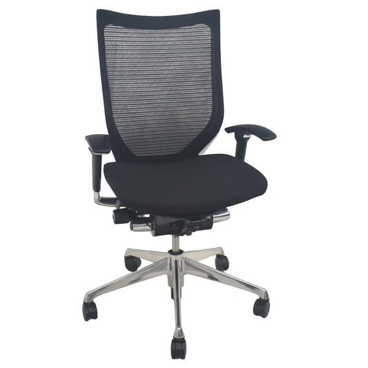 【中古】オカムラ　バロン　ハイバック　可動肘　ポリッシュ　2025091007【中古オフィス家具】