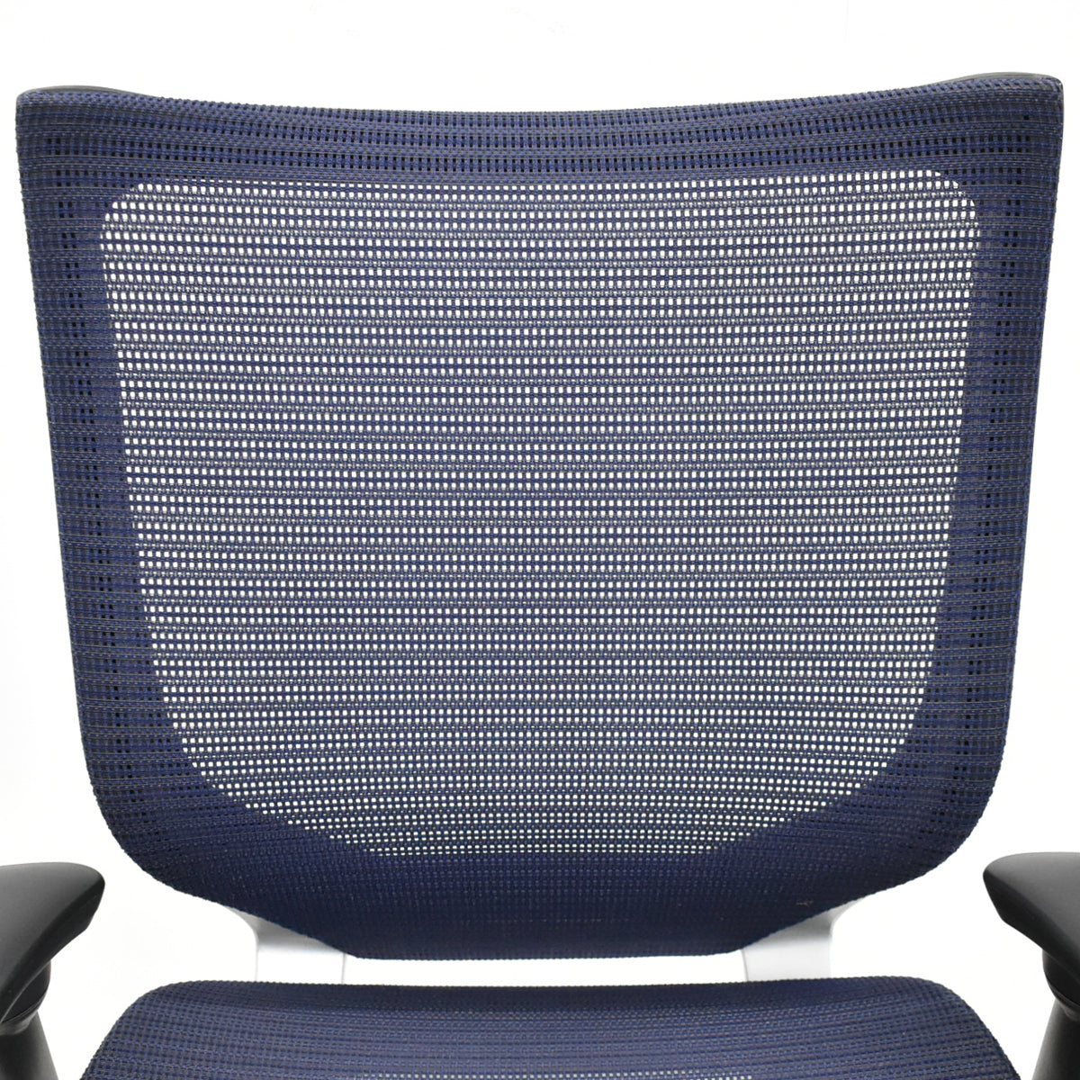 【中古】オカムラ　バロン　ローバック　可動肘　シルバー脚　肘パッド新品 2025091605【中古オフィス家具】