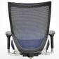 【中古】オカムラ　バロン　ローバック　可動肘　シルバー脚　肘パッド新品　2025091701【中古オフィス家具】
